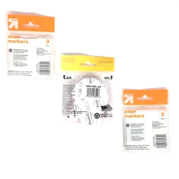 Sticky Notes Post It Up & Up Hedgehog Fox Rabbit Page Flags Planner Accessories - Picture 2 of 5